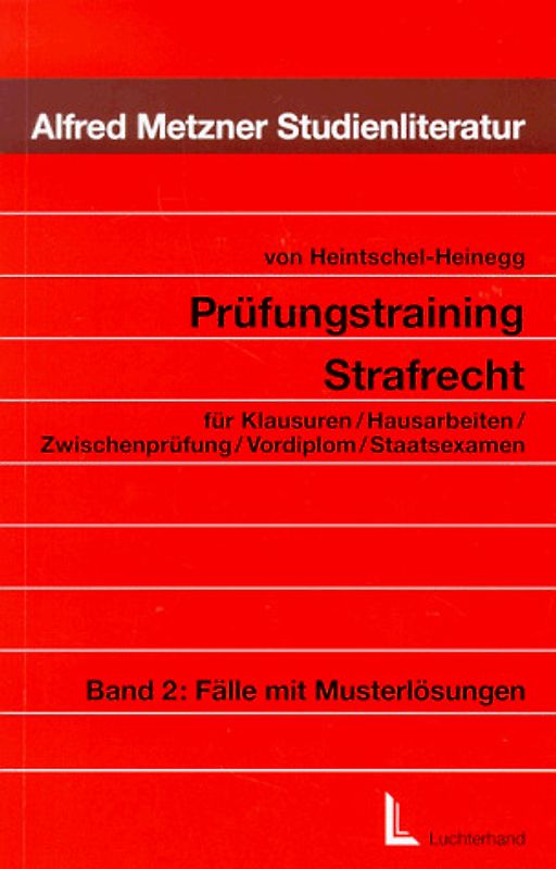 Prüfungstraining Strafrecht