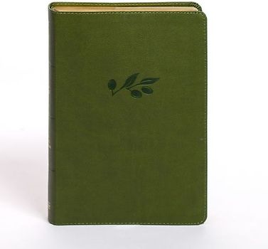 KJV Personal Size Giant Print Bible, Olive Leathertouch