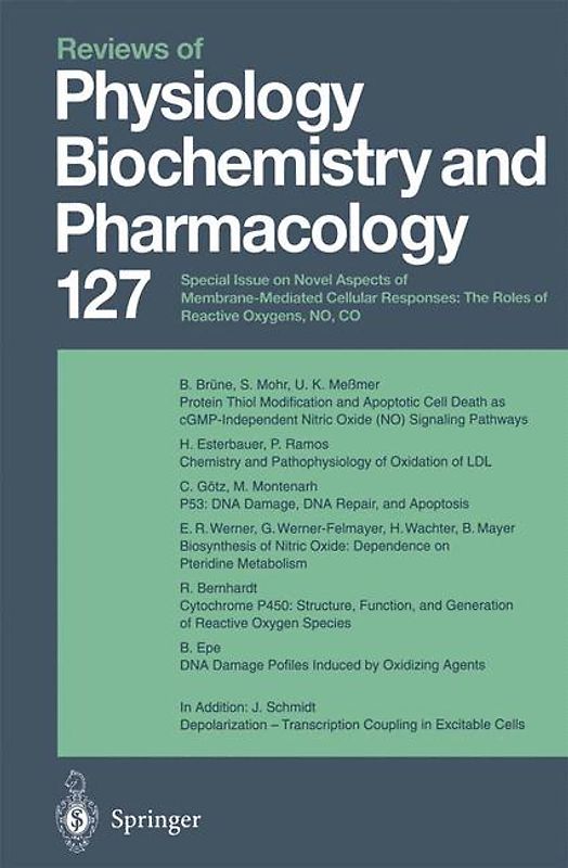 Reviews of Physiology, Biochemistry and Pharmacology