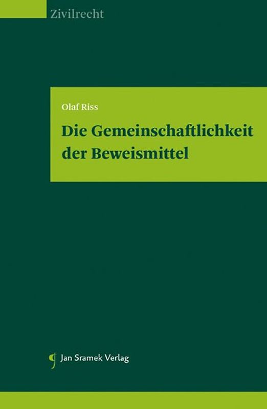 Die Gemeinschaftlichkeit der Beweismittel