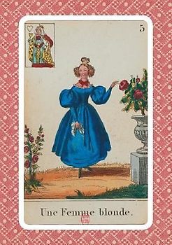 Carnet Ligné Cartomancie, Femme Blonde, 18e Siècle