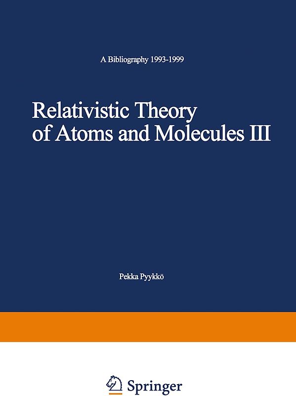 Relativistic Theory of Atoms and Molecules III