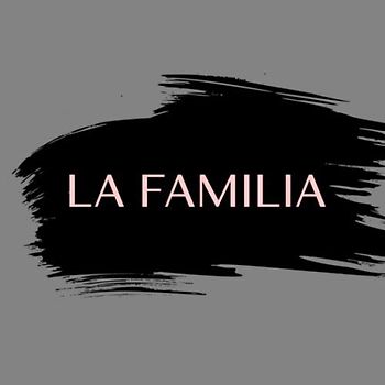La Familia: Modern Home Interior Design Table Decor | Stack-able Book - Large Text On Cover & Spine - 8.5" x 8.5"
