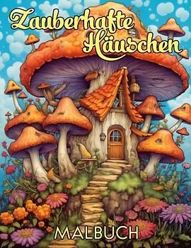 Zauberhafte Häuschen Malbuch: Kreatives Ausmalbuch für Groß und Klein: Fantastische Häuschen und Pilzhäuser zur Entspannung