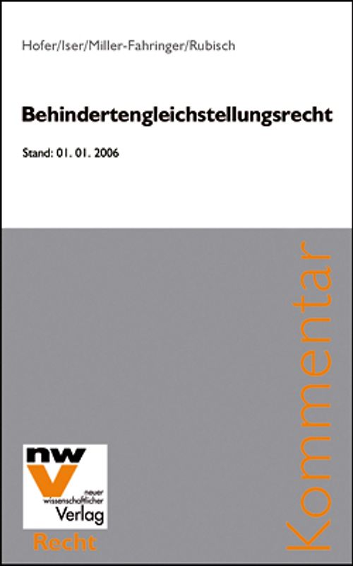 Behindertengleichstellungsrecht