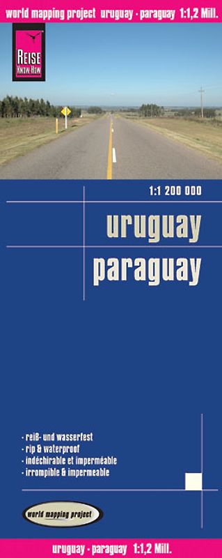 Reise Know-How Landkarte Uruguay, Paraguay (1:1.200.000)