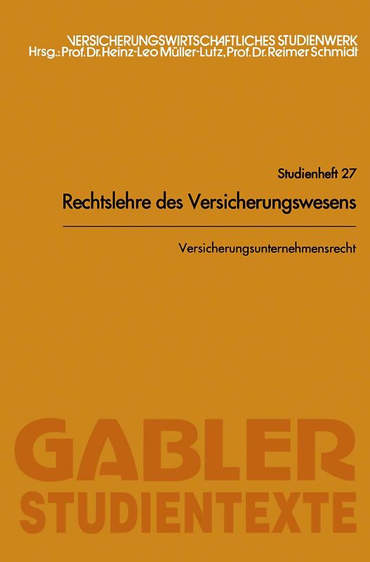 Versicherungsunternehmensrecht