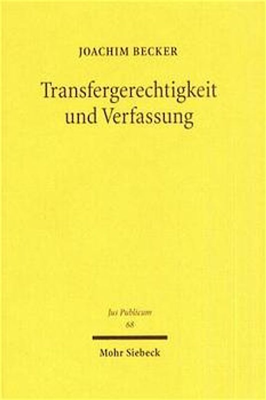 Transfergerechtigkeit und Verfassung