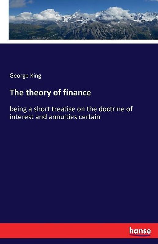 The theory of finance