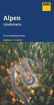 ADAC Länderkarte Alpen 1:750.000
