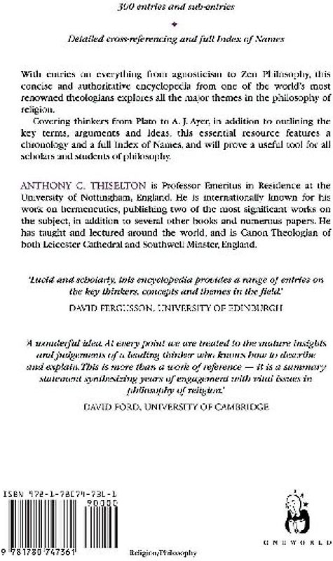 A Concise Encyclopedia of the Philosophy of Religion