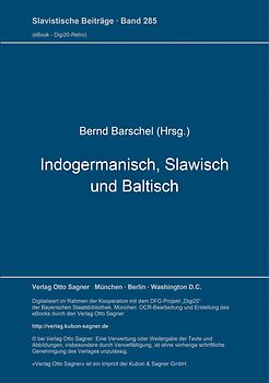 Indogermanisch, Slawisch und Baltisch