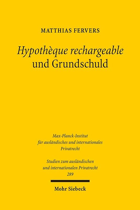 Hypothèque rechargeable und Grundschuld