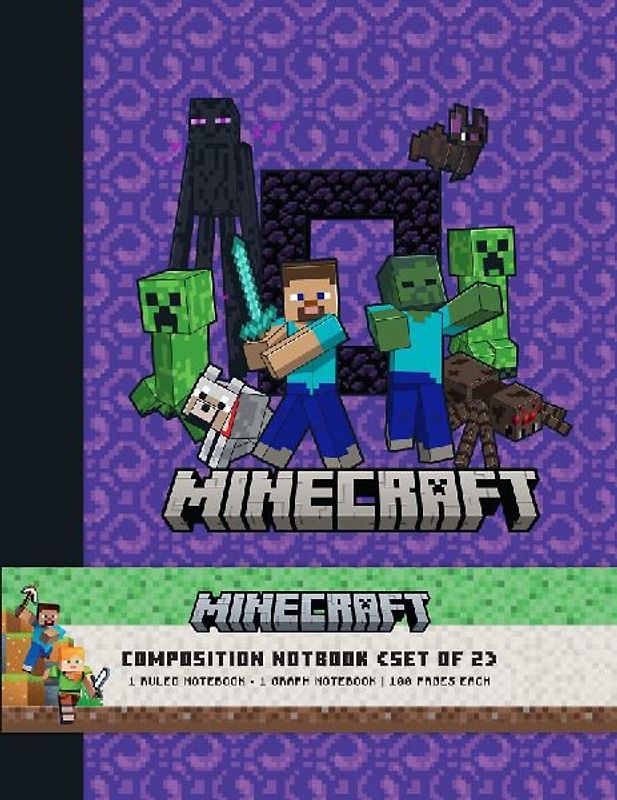 Minecraft Composition Notebook Set (Set of 2)