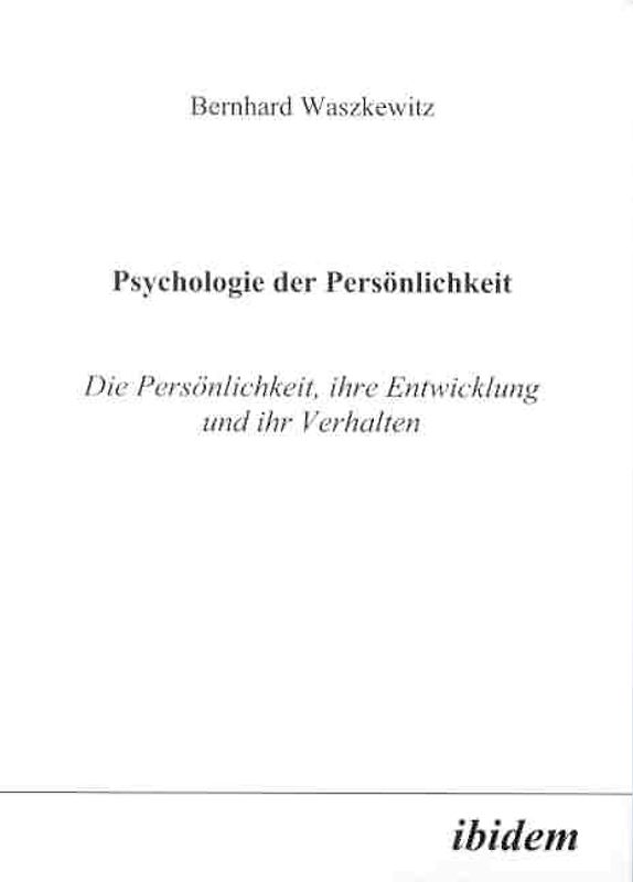 Psychologie der Persönlichkeit