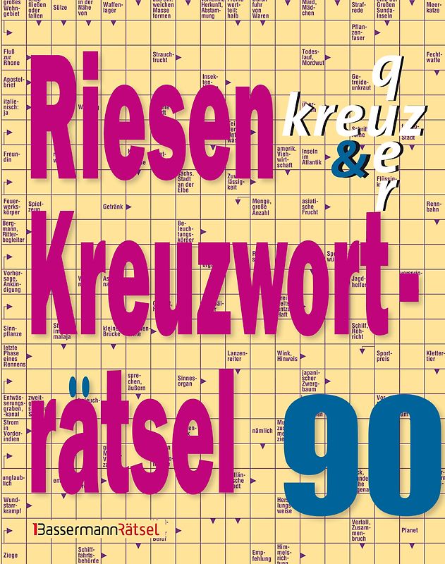Riesen-Kreuzworträtsel 90 (5 Exemplare à 3,99 €)