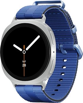 Samsung Galaxy Watch8 40 mm Boîtier aluminium argent sur Sport Chic S/M bleu nuit [Wi-Fi]