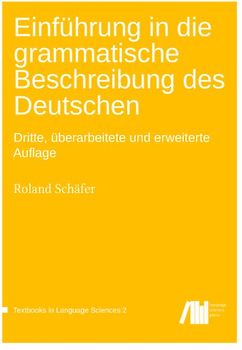 Einführung in die grammatische Beschreibung des Deutschen