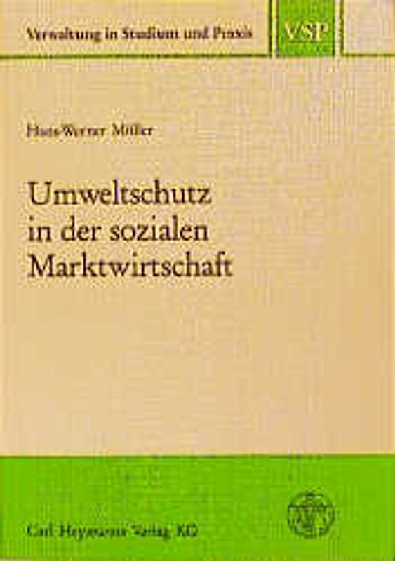 Umweltschutz in der sozialen Marktwirtschaft