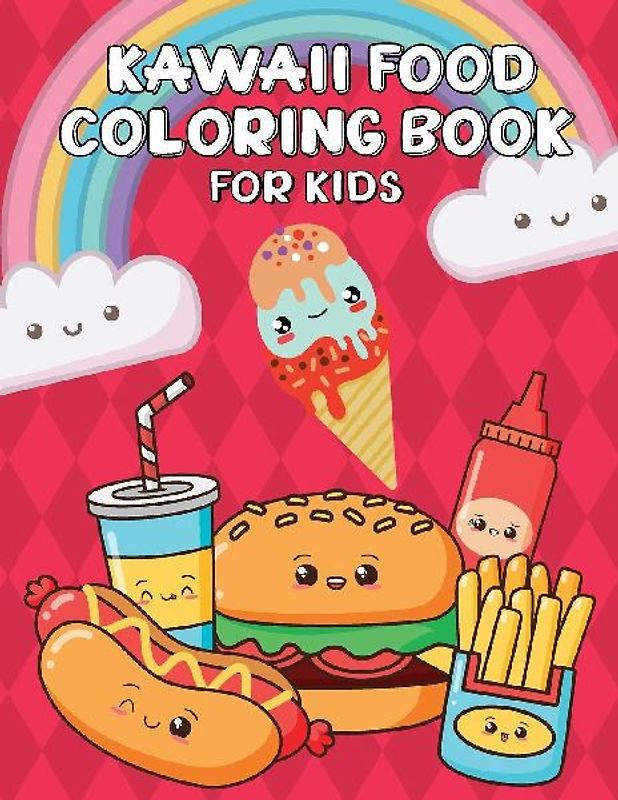Kawaii Food Coloring Book for Kids