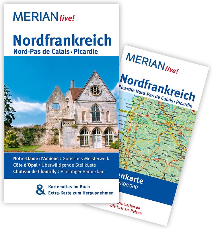 MERIAN live! Reiseführer Nordfrankreich. Nord-Pas de Calais. Picardie