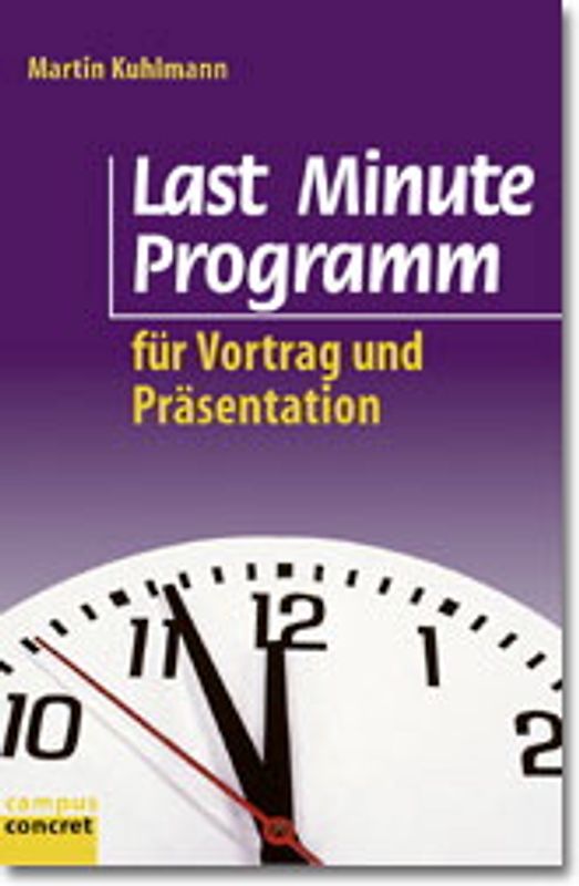 Last Minute Programm für Vortrag und Präsentation