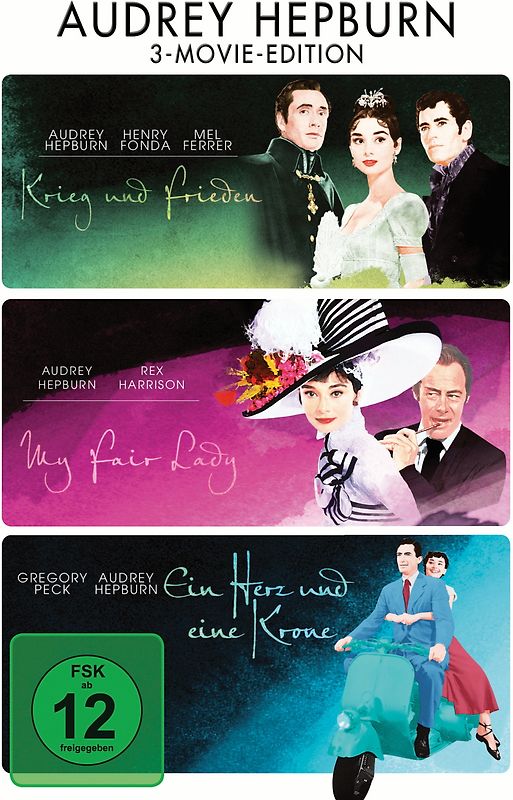 Audrey Hepburn DVD Edition (3 DVDs) * My Fair Lady / Krieg und Frieden / Ein Herz und eine Krone DVD