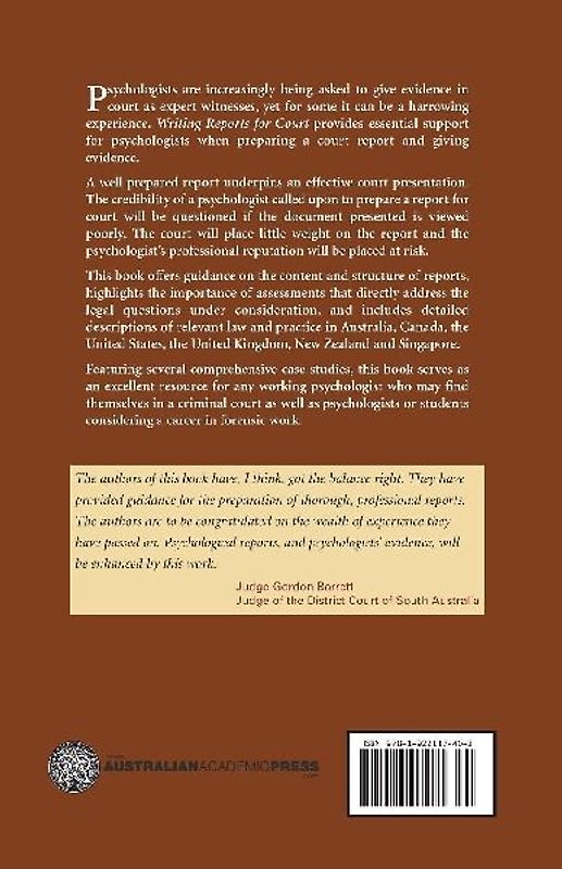 Writing Reports for Court