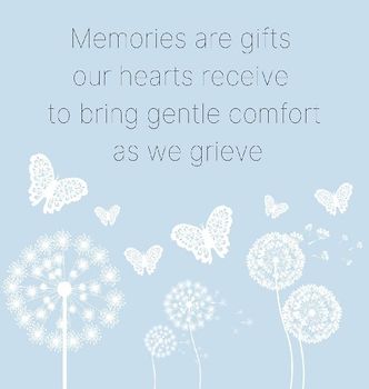 In Loving Memory Book to sign (Hardback cover)