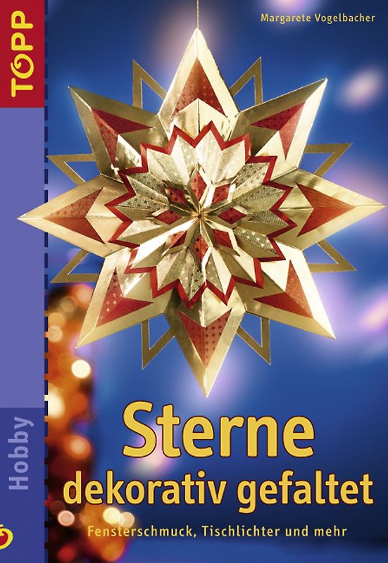 Sterne dekorativ gefaltet. Fensterschmuck, Tischlichter und mehr