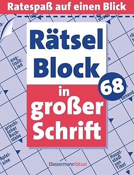 Rätselblock in großer Schrift 68 - 5er VE