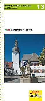 Arnsberg, Meschede, Warstein und Möhnsee Blatt 13, topographische Wanderkarte NRW