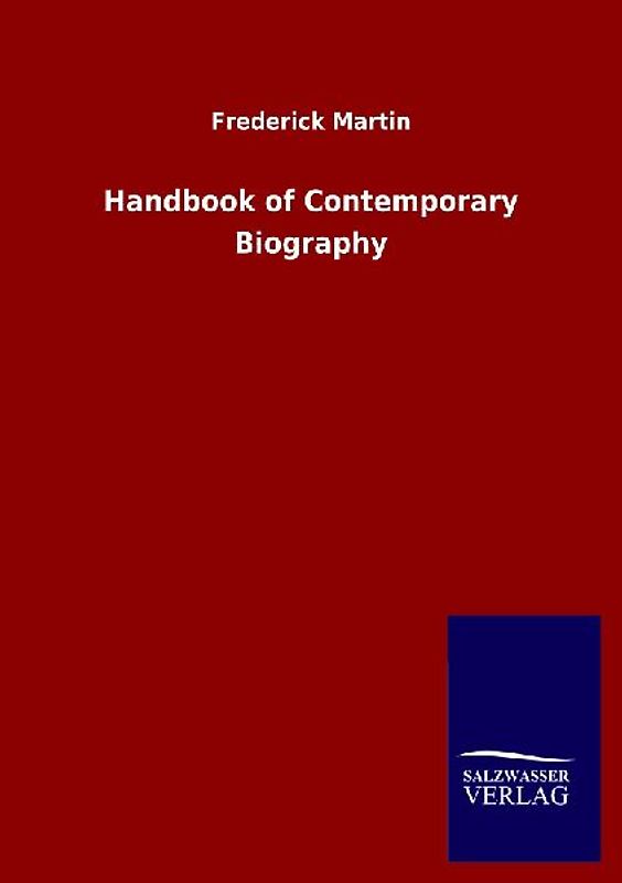 Handbook of Contemporary Biography