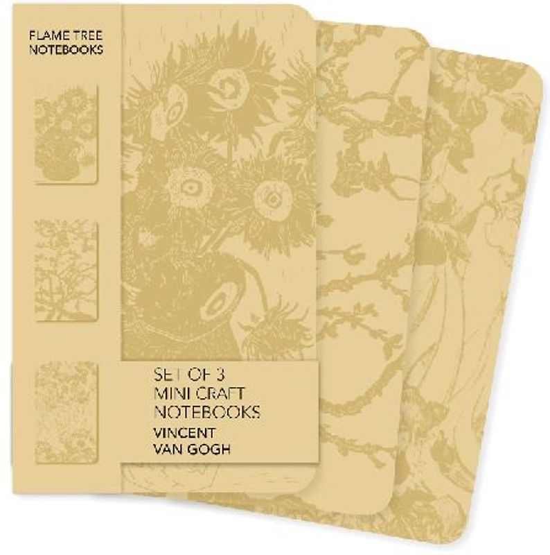 Vincent Van Gogh Set of 3 Mini Craft Notebooks