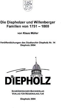 Die Diepholzer und Willenberger Familien von 1751-1800