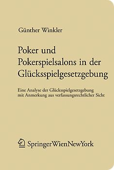 Poker und Pokerspielsalons in der Glücksspielgesetzgebung