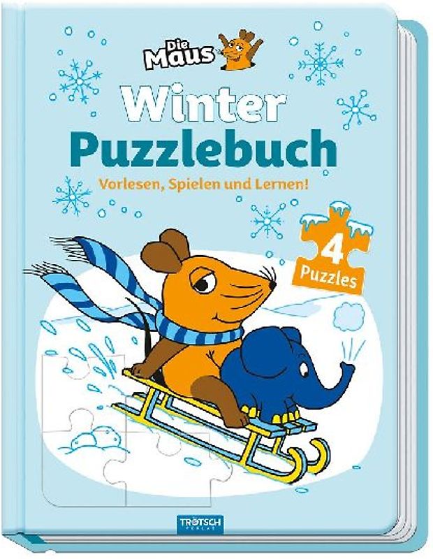 Trötsch Die Maus Winter-Puzzlebuch Puzzlebuch