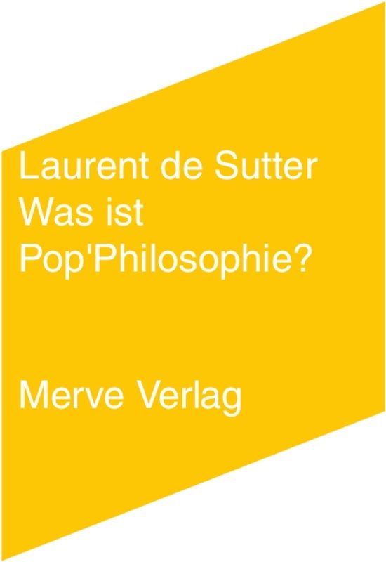 Was ist Pop’Philosophie?