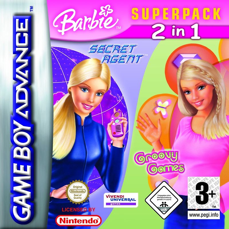 Barbie Super Pack (Groovy Games   Secret Agent) Nintendo Game Boy Advance