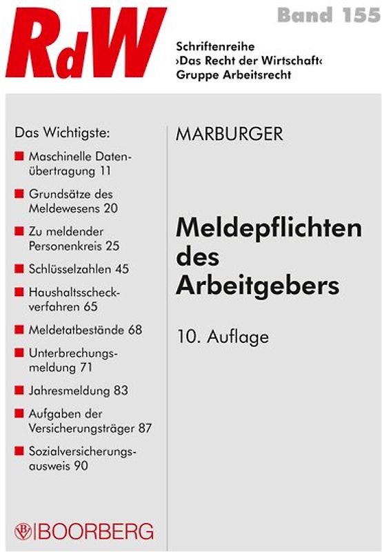 Meldepflichten des Arbeitgebers