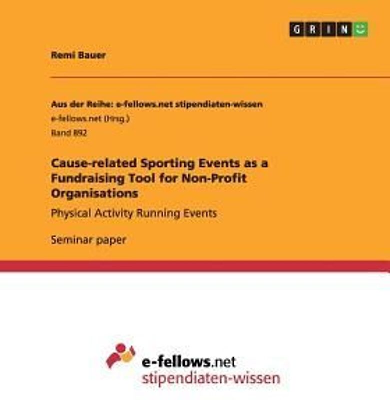 Cause-related Sporting Events as a Fundraising Tool for Non-Profit Organisations