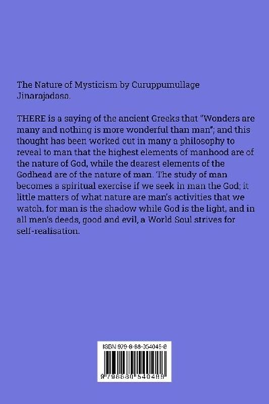 The Nature of Mysticism