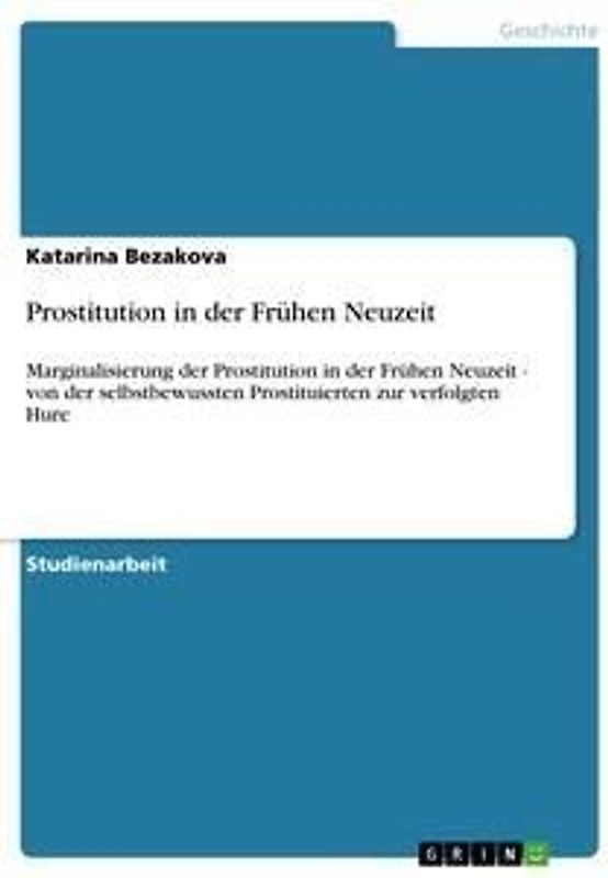 Prostitution in der Frühen Neuzeit