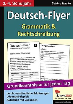 Deutsch-Flyer Rechtschreibung & Grammatik
