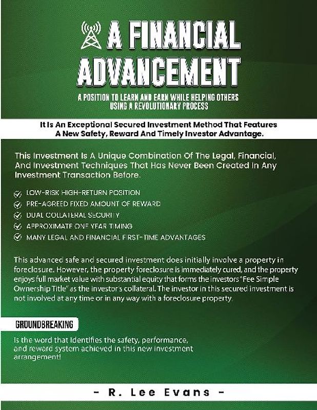 A Financial Advancement