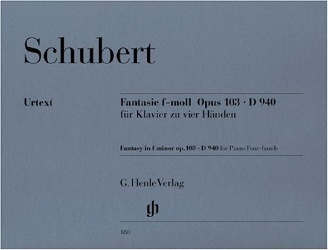 Fantasie f-moll op. 103 D 940. Klavier zu 4 Händen - Franz Schubert