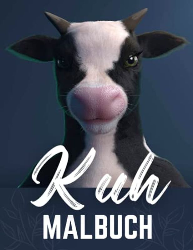 Kuh-Malbuch: Kuh-Malbuch für Erwachsene zum Stressabbau und zur Entspannung, ideales Geschenk für Kuhliebhaber.