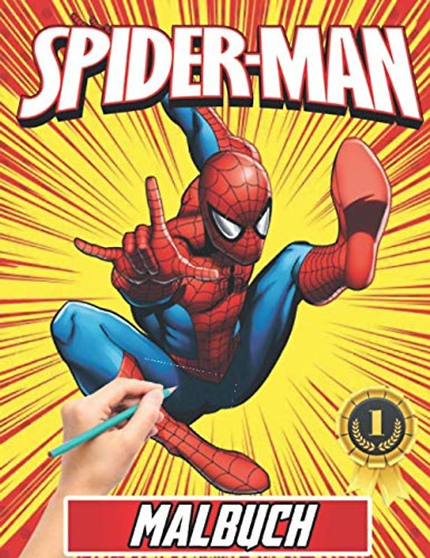 Spiderman Malbuch: +70 hochwertige Zeichnungen, Großes Geschenk für Spiderman-Fans - Süßes Malbuch für Kinder- Spiderman