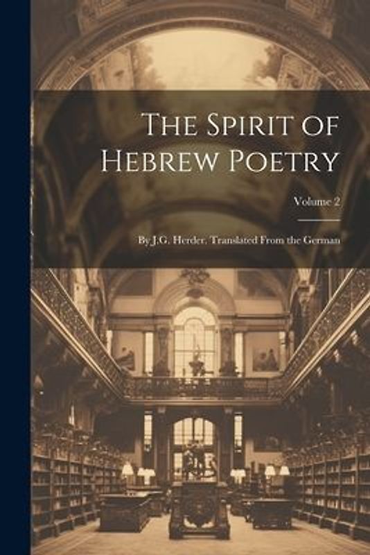 The Spirit of Hebrew Poetry
