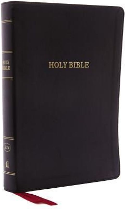 KJV, Deluxe Reference Bible, Giant Print, Imitation Leather, Black, Red Letter Edition